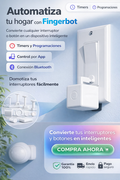 Botón Pulsador Nuevo Robot Dedo Bluetooth Control de Voz Automático Aplicativo Vida Inteligente Gadget para el Hogar