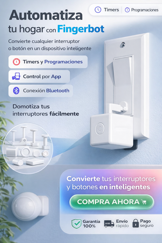 Botón Pulsador Nuevo Robot Dedo Bluetooth Control de Voz Automático Aplicativo Vida Inteligente Gadget para el Hogar